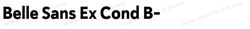 Belle Sans Ex Cond B字体转换